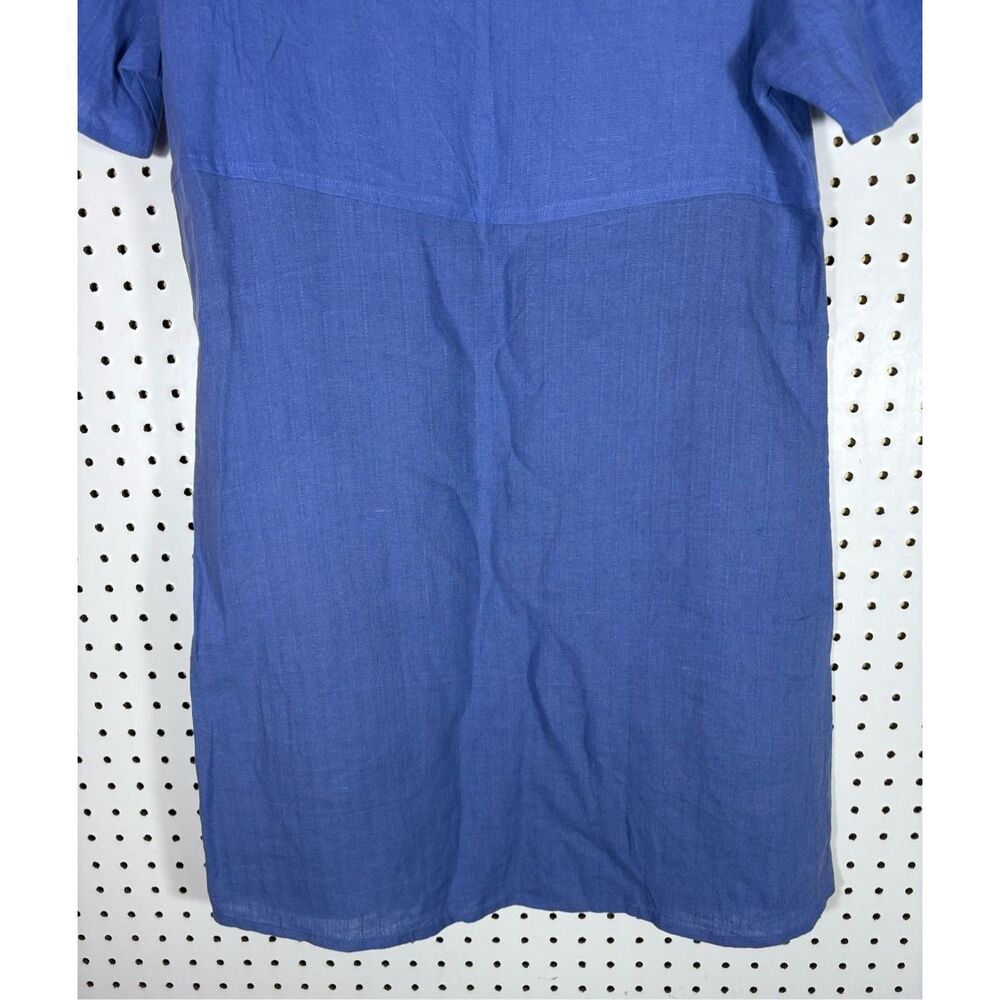 Eileen Fisher womans V neck linen tunic dress size S - Picture 3 of 6